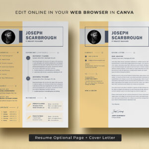 Ultimate Resume Bundle (MS Word + Canva)