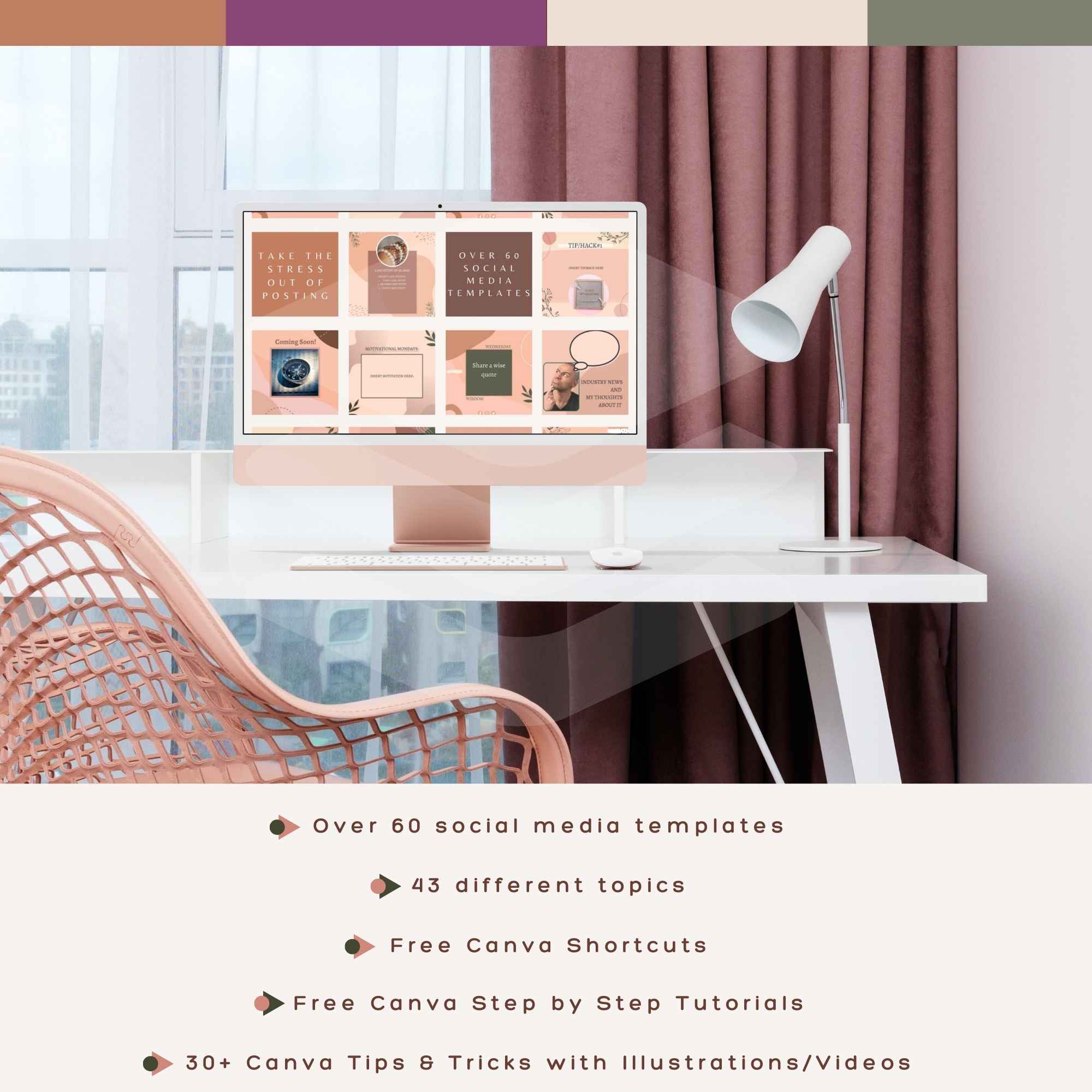 Social Media Editable Canva Templates – Rosalina Aesthetic Bundle for Beauty, Fashion & Wellness - Image 4